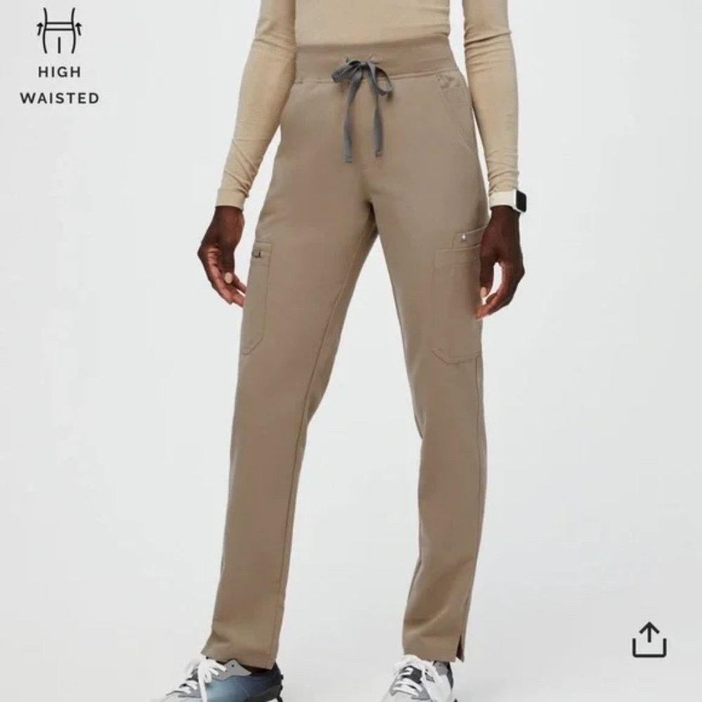 FIGS HIGH WAISTED YOLA - LATTE